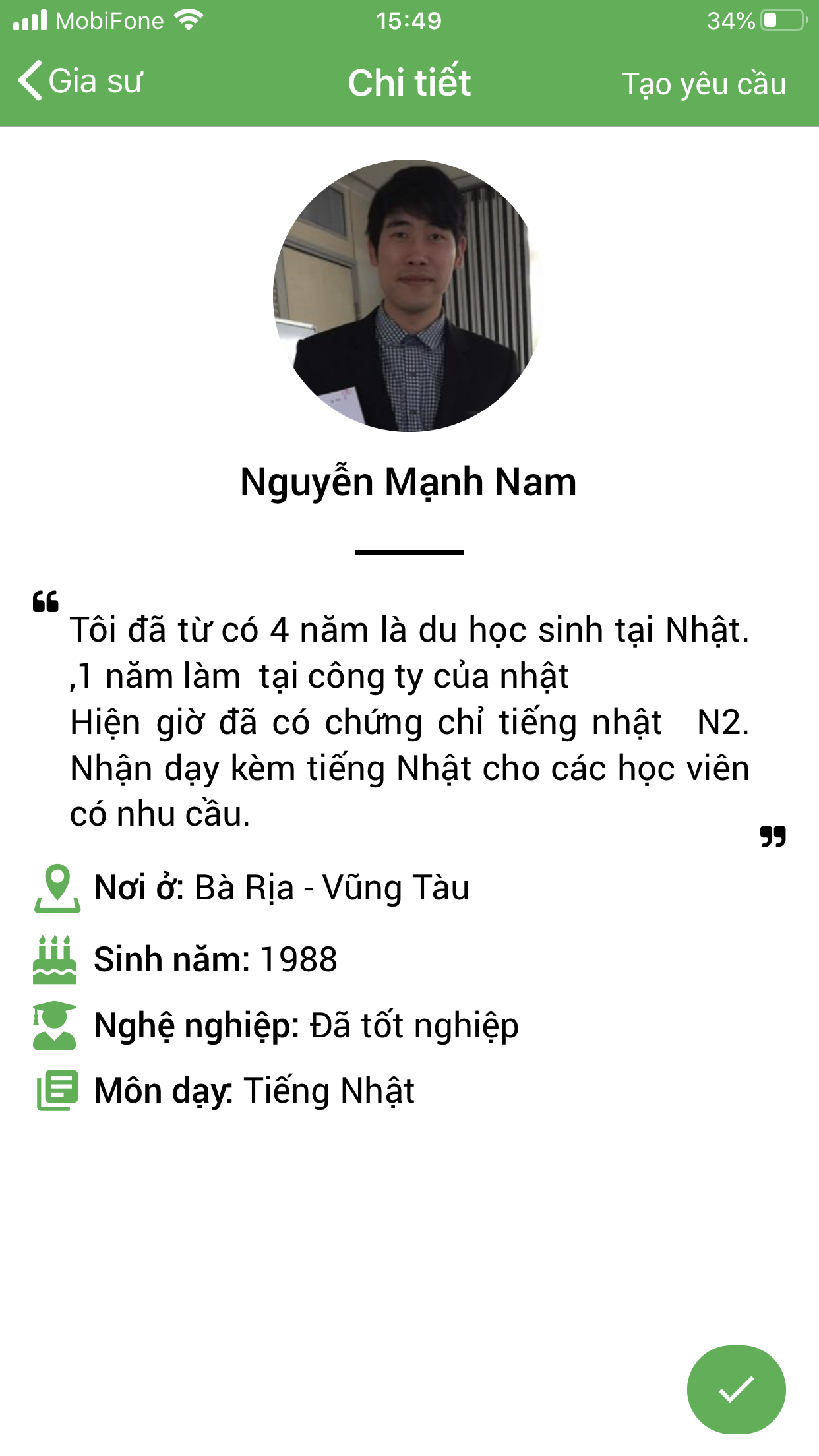 dạy kèm tiếng nhật